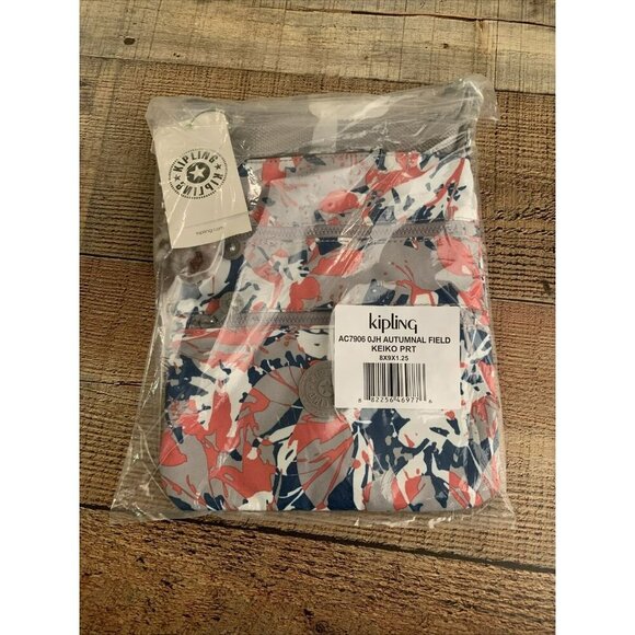NWT New Kipling AC7906 Keiko Crossbody Mini Bag Polyester Autumnal Field Multi - Picture 5 of 5